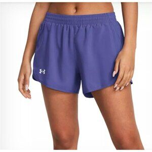 Under Armour Size XXL Fly-By 3" Purple Shorts. New With Tags